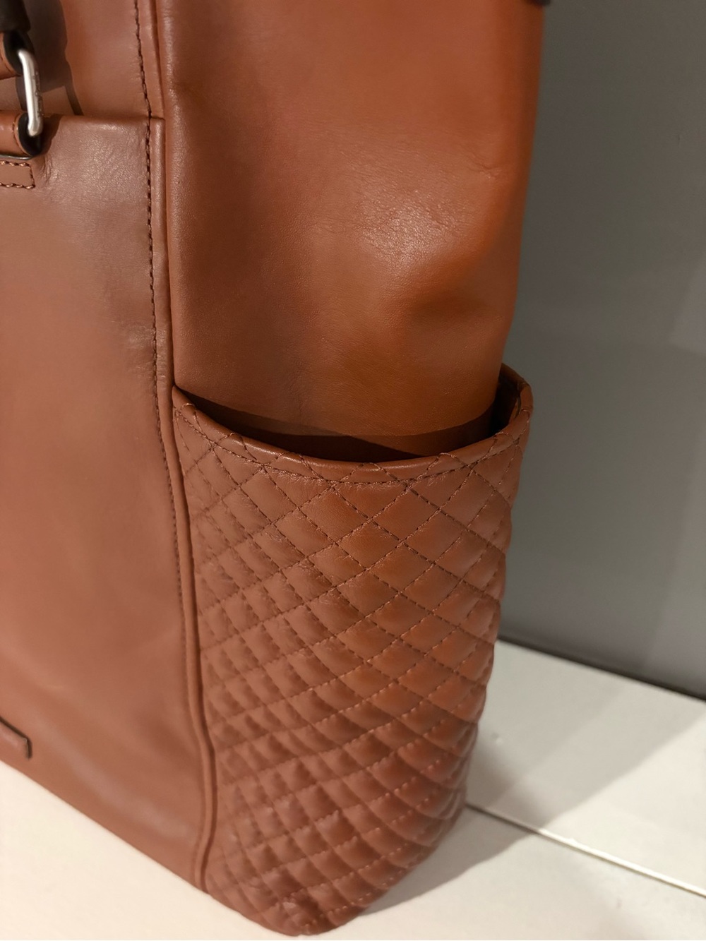 Vera Bradley Tan Quilted Tote Bag - Picture 2 of 6